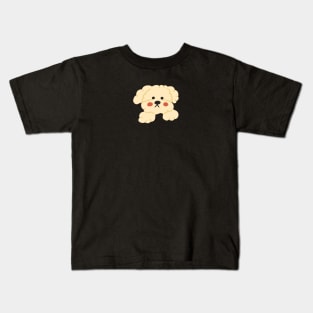 fluffy little white dog Kids T-Shirt